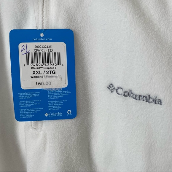 NWT Columbia Glacial Cropped Fleece Pullover - Picture 4 of 4